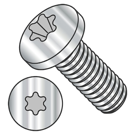 Usa Industrials #0-80 x 1/4 in Torx Pan Machine Screw, Plain 18-8 Stainless Steel BULK-SCRW-3123
